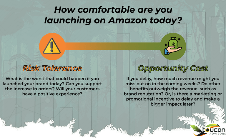 risk and opportunity cost graph amazon launch